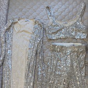 3 Piece Sparkly FashionNova outfit